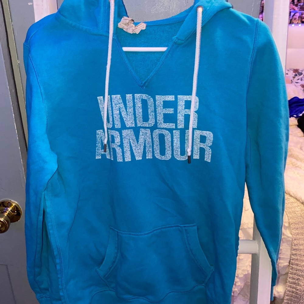 blue under armour hoodie